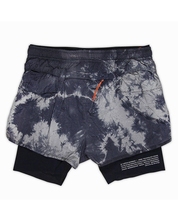 FLIPPOS 跑褲 FAITH TRAIL SHORTS 5”Tie-Dyed AERO® 黑