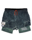 跑褲 FAITH TRAIL SHORTS 5” AERO® 紮染綠黑