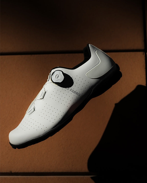 FLR 車鞋FABRO Letter WT White Rubber Sole 客製一級皮革 白