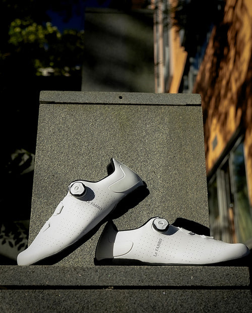 FABRO X FLR 單車硬底鞋 Letter WT White Rubber Sole 白