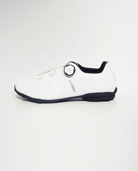 FLR 車鞋FABRO Letter WT White Rubber Sole 客製一級皮革 白