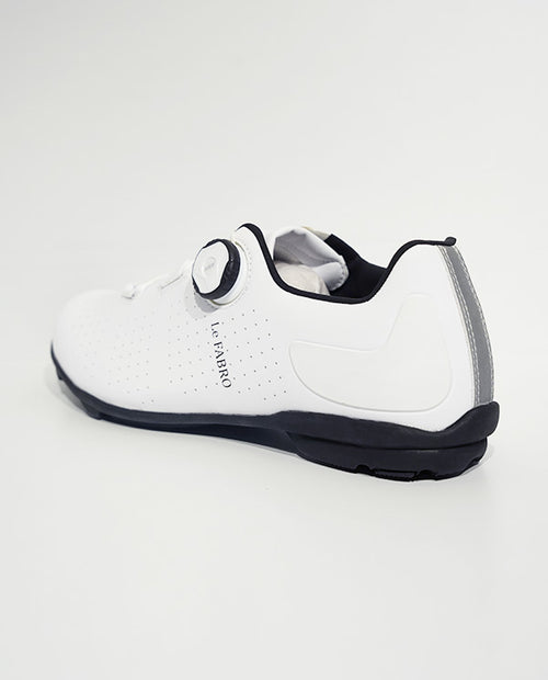 FABRO X FLR 單車硬底鞋 Letter WT White Rubber Sole 白