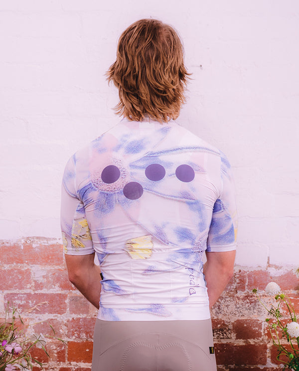 Pedla 車衣Floral Classic Jersey Diasy男款 白