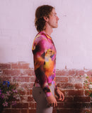 Pedla 薄長袖車衣Floral Classic Jersey Wild Flowers 男款 粉棕