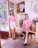 Pedla 車衣Floral Classic Jersey Cosmos Pink White 女款 粉白