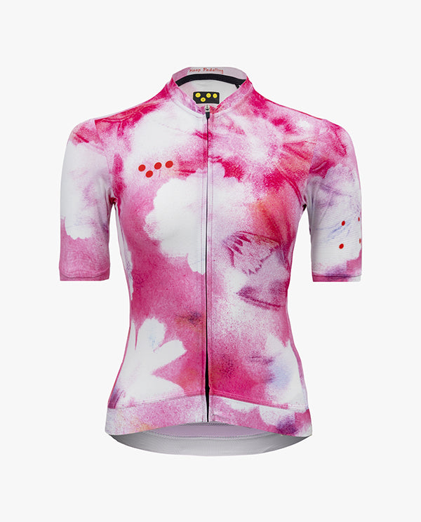 Pedla 車衣Floral Classic Jersey Cosmos Pink White 女款 粉白