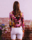 Pedla 薄長袖車衣Floral Classic Jersey Wild Flowers 女款 粉棕