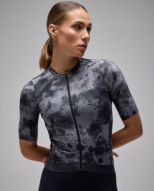 Givelo 車衣G90 LIGHT SS UNISEX BOTANIC JERSEY BLACK 男女共版 黑