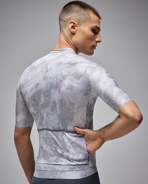 Givelo 車衣G90 LIGHT SS UNISEX BOTANIC JERSEY ICE 男女共版 白灰