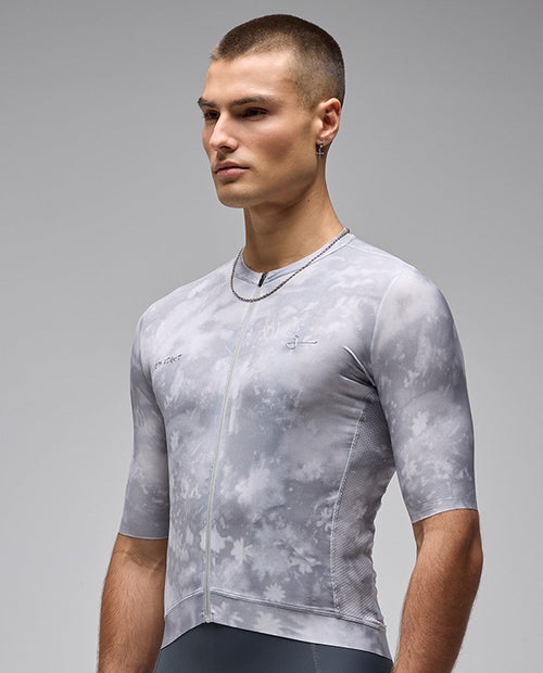 Givelo 車衣G90 LIGHT SS UNISEX BOTANIC JERSEY ICE 男女共版 白灰