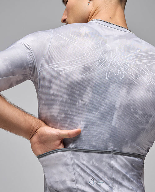 Givelo 車衣G90 LIGHT SS UNISEX BOTANIC JERSEY ICE 男女共版 白灰