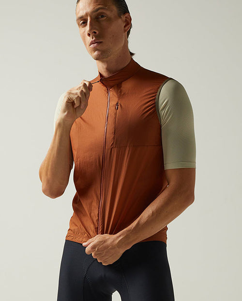 Givelo 防風背心 C.D.A. Gilet Sienna 磚瓦紅