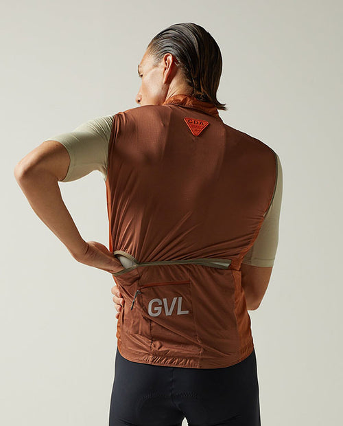 Givelo 防風背心 C.D.A. Gilet Sienna 磚瓦紅