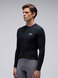 Givelo 薄長袖車衣 C.D.A. LS Jersey Black 黑 - 男女共版