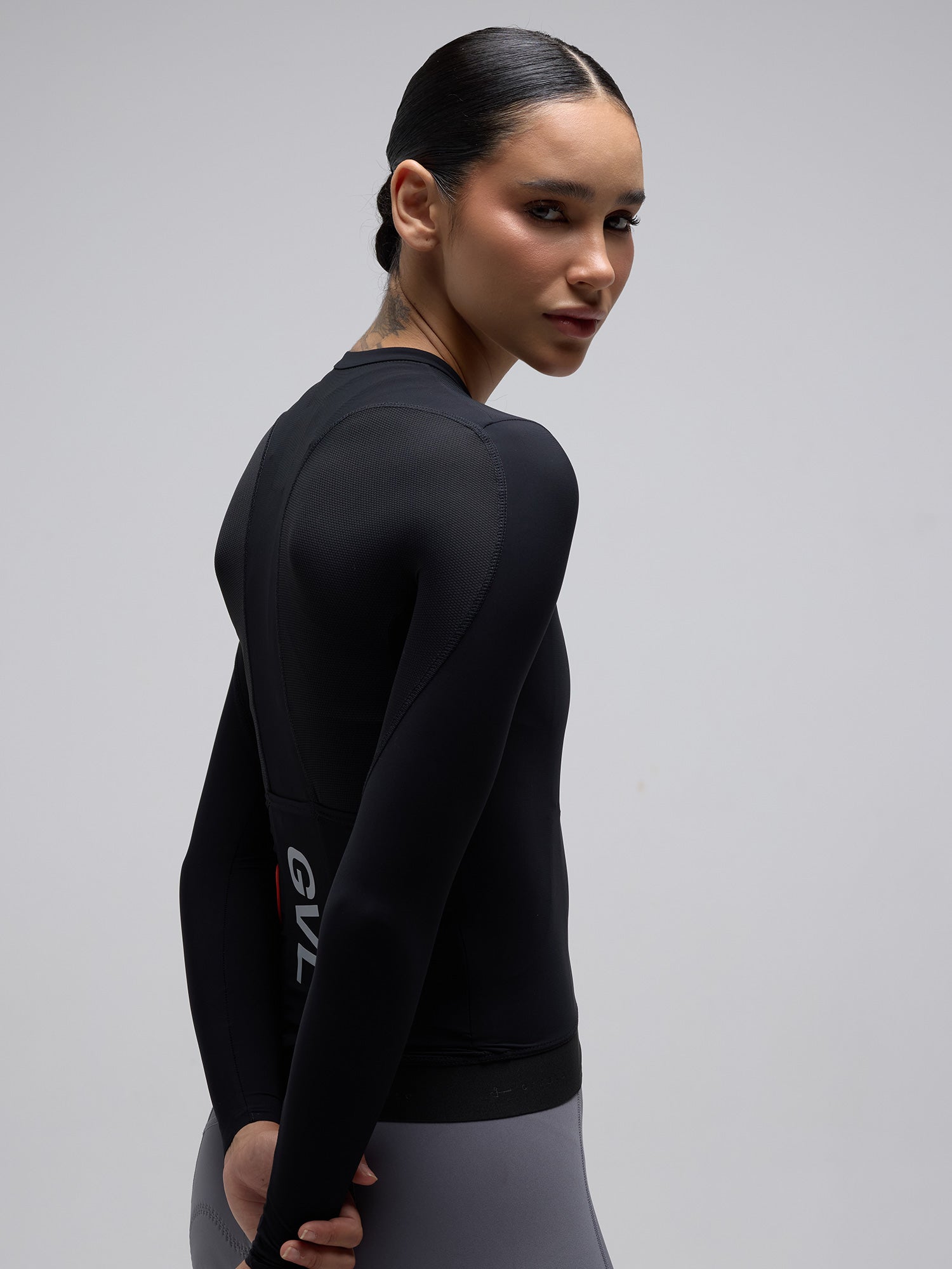 Givelo 薄長袖車衣 C.D.A. LS Jersey Black 黑 - 男女共版