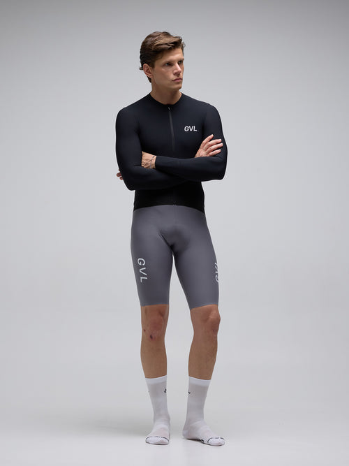 Givelo 薄長袖車衣 C.D.A. LS Jersey Black 黑 - 男女共版