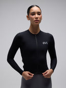 Givelo 薄長袖車衣 C.D.A. LS Jersey Black 黑 - 男女共版