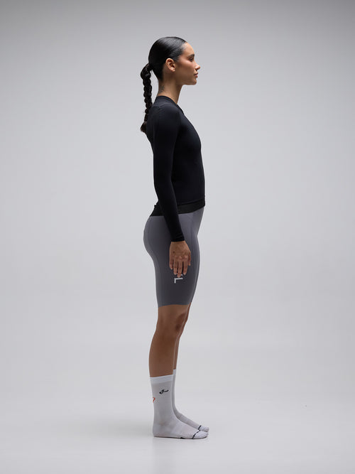 Givelo 薄長袖車衣 C.D.A. LS Jersey Black 黑 - 男女共版