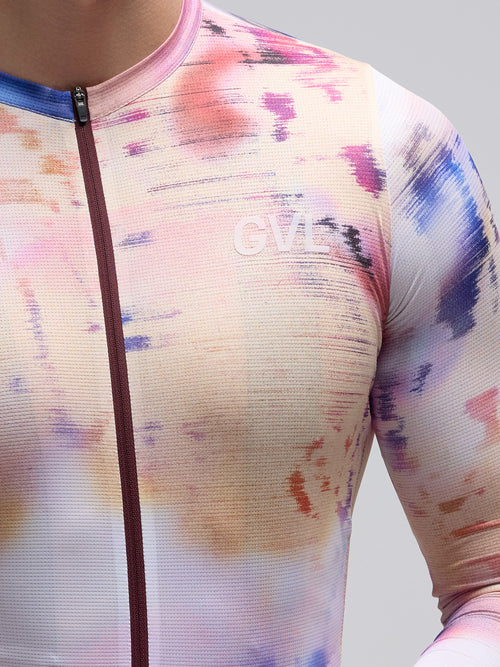 Givelo 薄長袖車衣 C.D.A. LS Jersey Phase 男女共版 米黃染