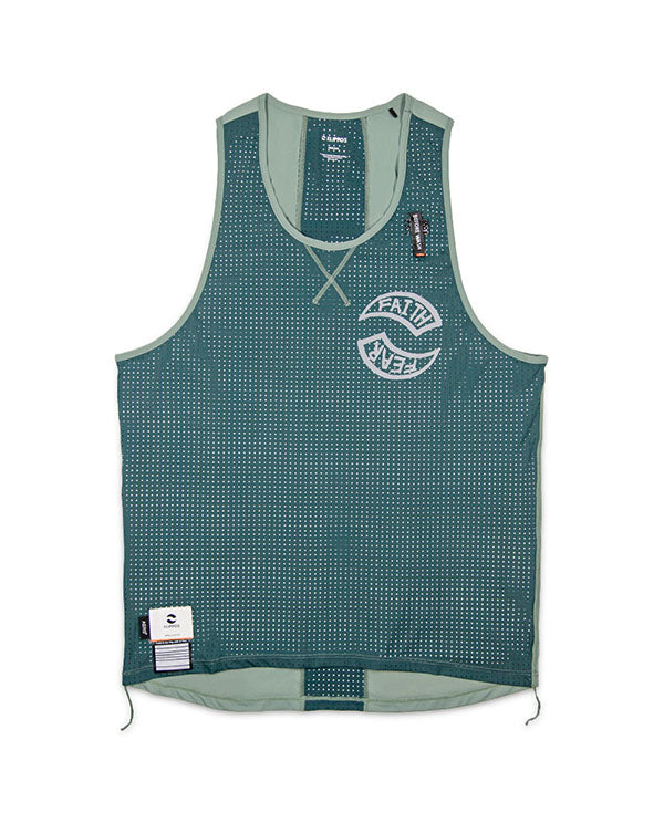 FLIPPOS 跑衣 FLIPPIES SINGLET AERO® (Men)波綠併接