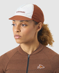 Café du Cycliste 小帽 Gapette cap Cashew White 棕白