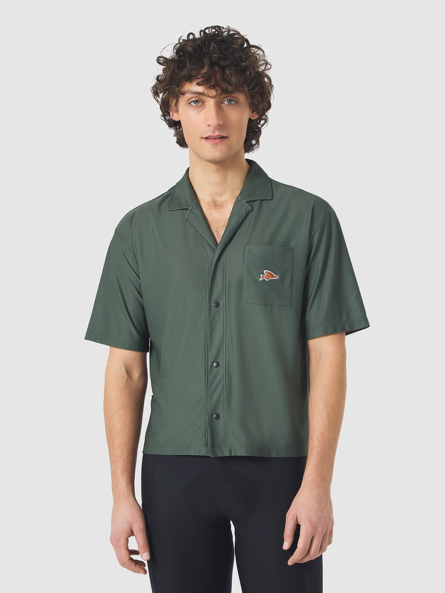Café du Cycliste 休閒車衣 Gladys Ultralight Shirt Khaki 男女共版 卡其綠