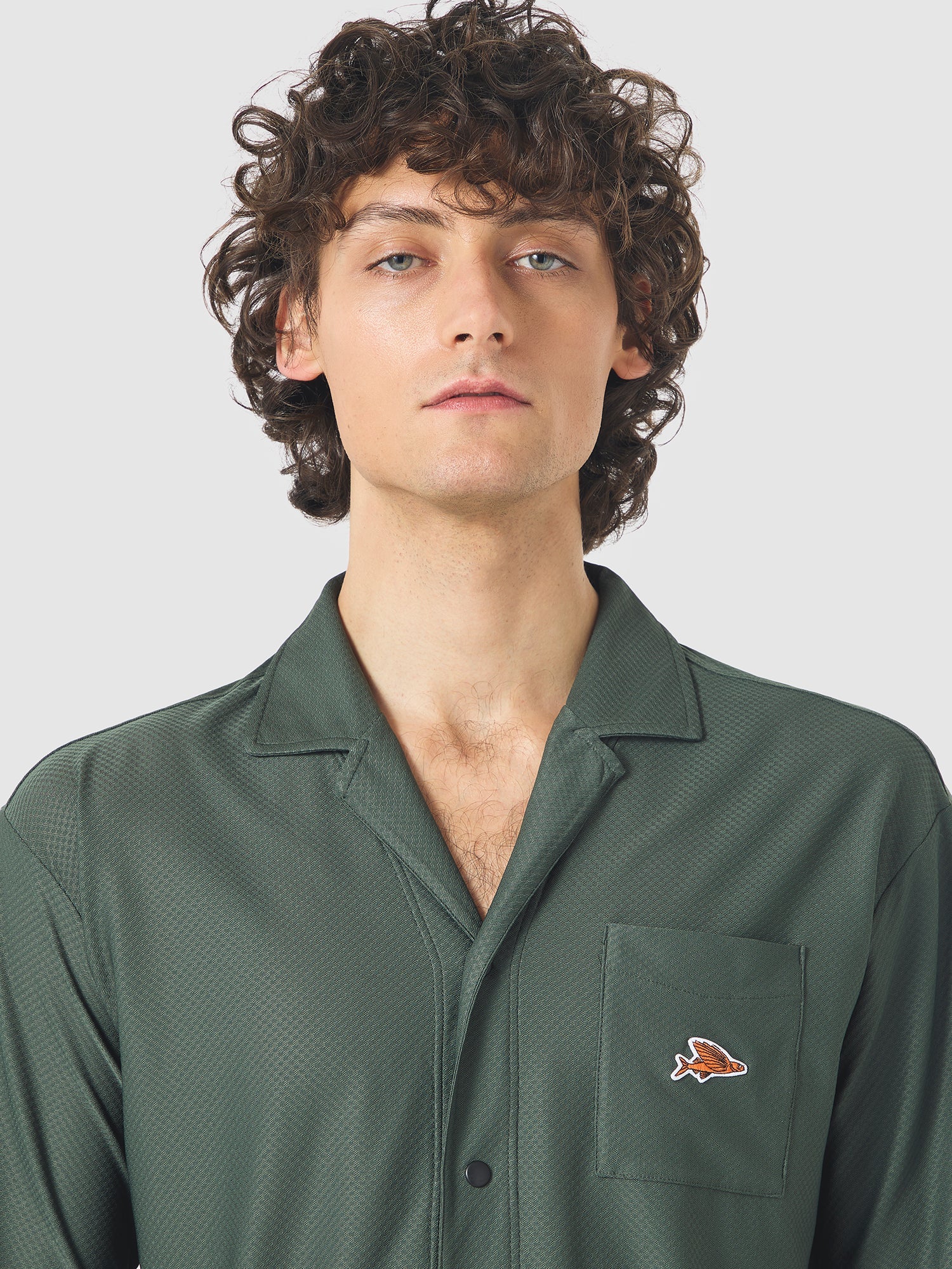 Café du Cycliste 休閒車衣 Gladys Ultralight Shirt Khaki 男女共版 卡其綠
