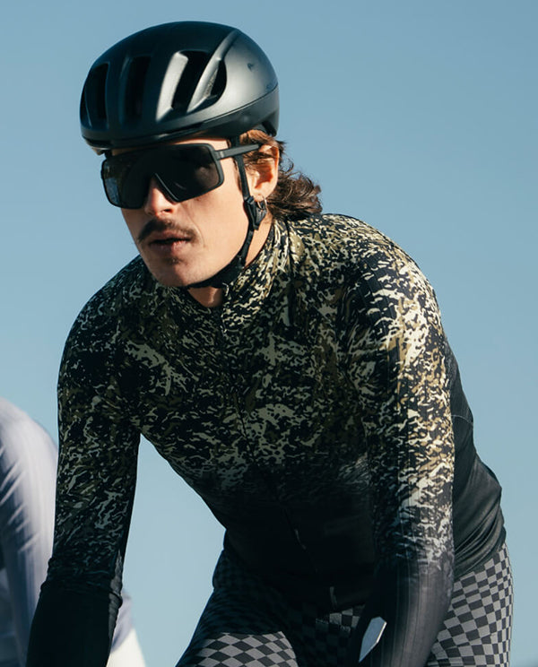 Q36.5 車衣Gregarius Hybrid Alpi Camo Long Sleeve Jersey Black 長袖 男款 黑