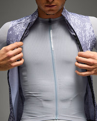 Q36.5 背心 Gregarius Hybrid Alpi Camo Vest Grisaille Blue 男款 灰藍