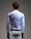 Q36.5 車衣 Gregarius Hybrid Big Fade Long Sleeve Jersey Grisaille Blue 長袖 男款 灰紫