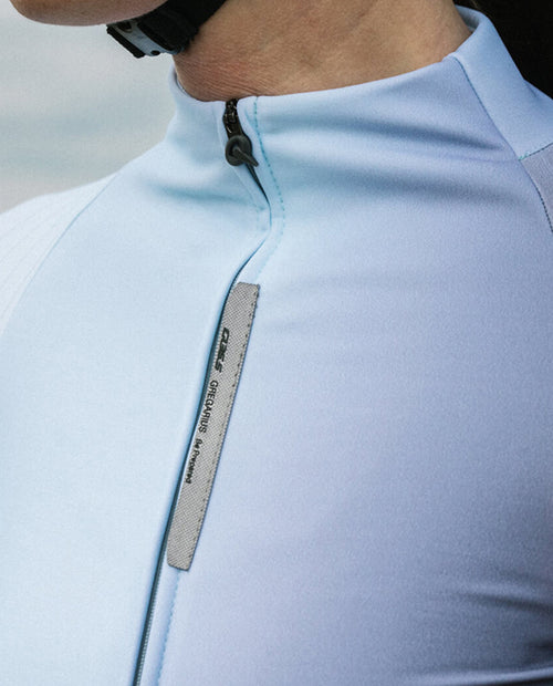 Q36.5 車衣 Gregarius Hybrid Big Fade Long Sleeve Jersey Grisaille Blue 長袖 女款 灰紫