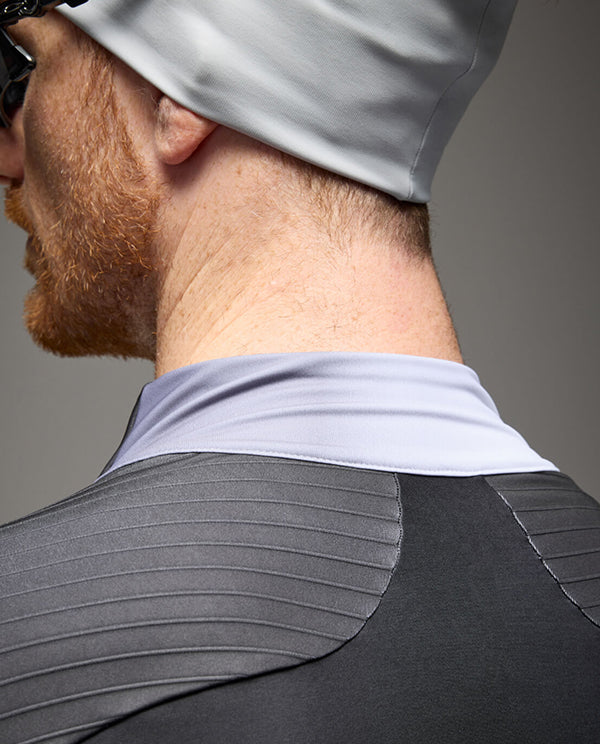 Q36.5 車衣 Gregarius Hybrid Collar Fade Long Sleeve Jersey Black 長袖 男款 黑