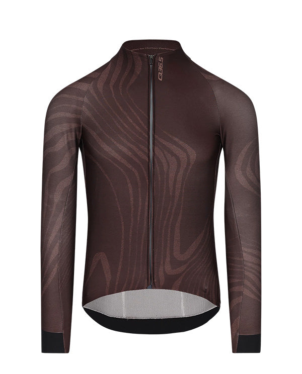 Q36.5 車衣Gregarius Hybrid Dolomites LS Jersey Coffee Brown 男款 深咖