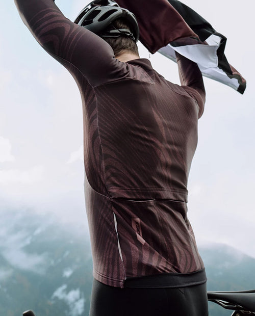 Q36.5 車衣Gregarius Hybrid Dolomites LS Jersey Coffee Brown 男款 深咖