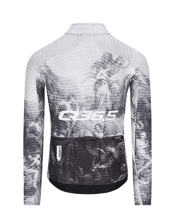 Q36.5 車衣Gregarius Hybrid Fresco Long Sleeve Jersey 男款 潑墨灰