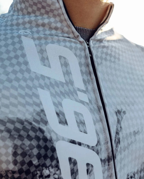 Q36.5 車衣Gregarius Hybrid Fresco Long Sleeve Jersey 男款 潑墨灰