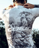 Q36.5 車衣Gregarius Hybrid Fresco Long Sleeve Jersey 男款 潑墨灰