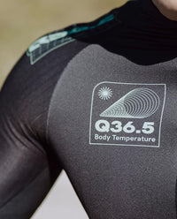 Q36.5 薄長袖車衣Gregarius Hybrid Light Retrofuture LS Jersey Black 男款 黑