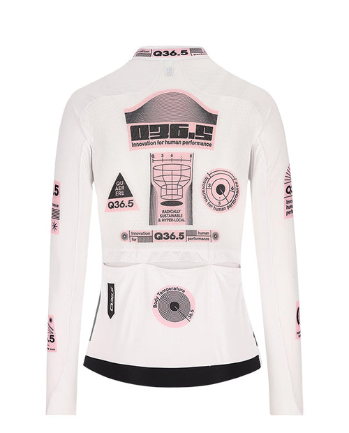 Q36.5 薄長袖車衣Gregarius Hybrid Light Retrofuture LS Jersey White 女款 白