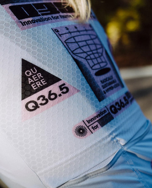 Q36.5 薄長袖車衣Gregarius Hybrid Light Retrofuture LS Jersey White 女款 白