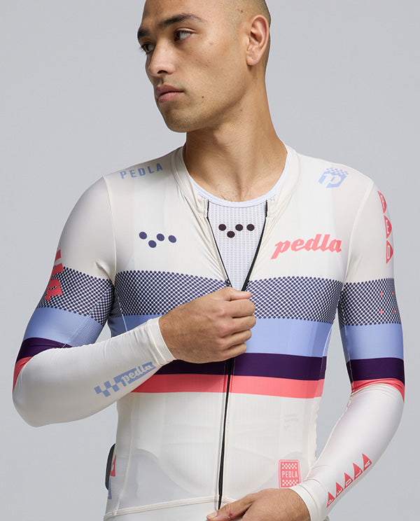 Pedla 薄長袖車衣 Heritage Classic LS Jersey Bianca 男款 白