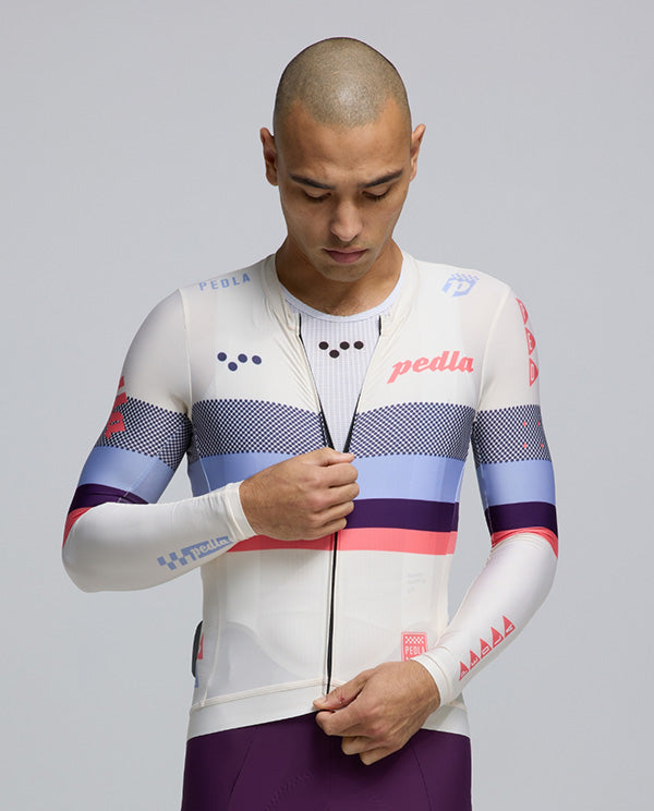 Pedla 薄長袖車衣 Heritage Classic LS Jersey Bianca 男款 白