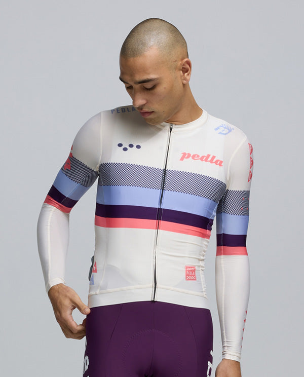 Pedla 薄長袖車衣 Heritage Classic LS Jersey Bianca 男款 白