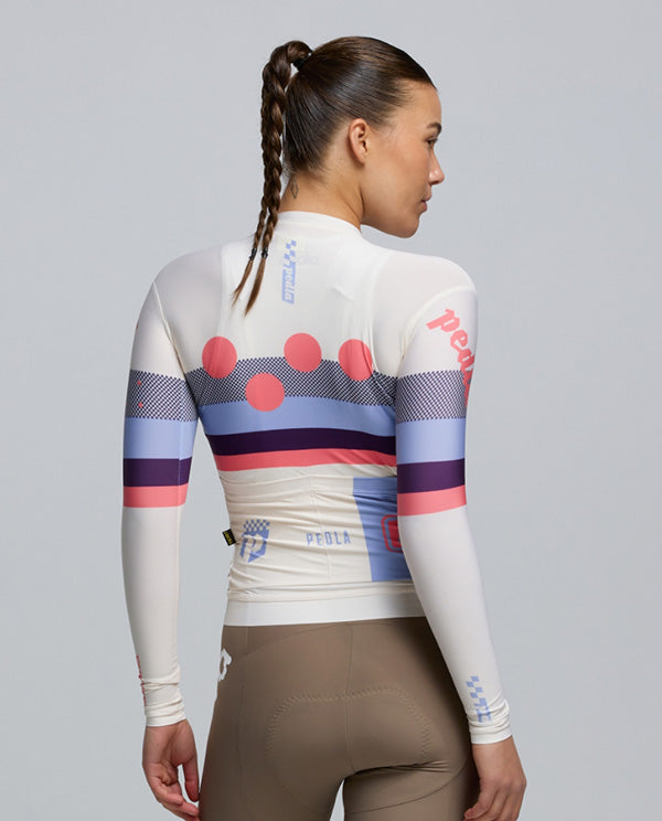 Pedla 薄長袖車衣 Heritage Classic LS Jersey Bianca 女款 白