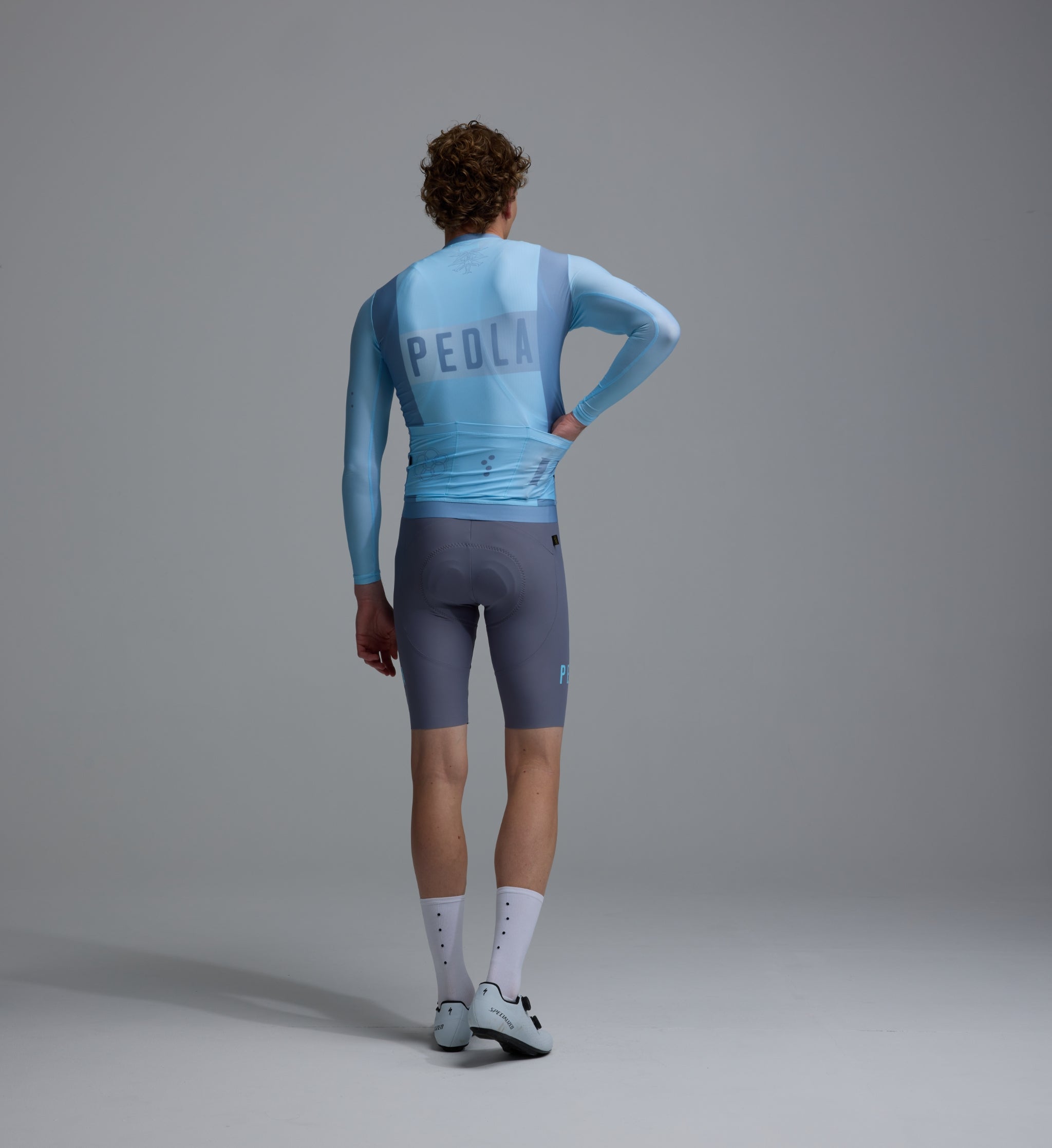 Pedla 薄長袖車衣 Heritage Classic LS Jersey Vintage Pastel Blue 男款 復古粉藍