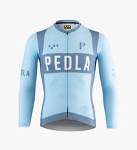 Pedla 薄長袖車衣 Heritage Classic LS Jersey Vintage Pastel Blue 男款 復古粉藍
