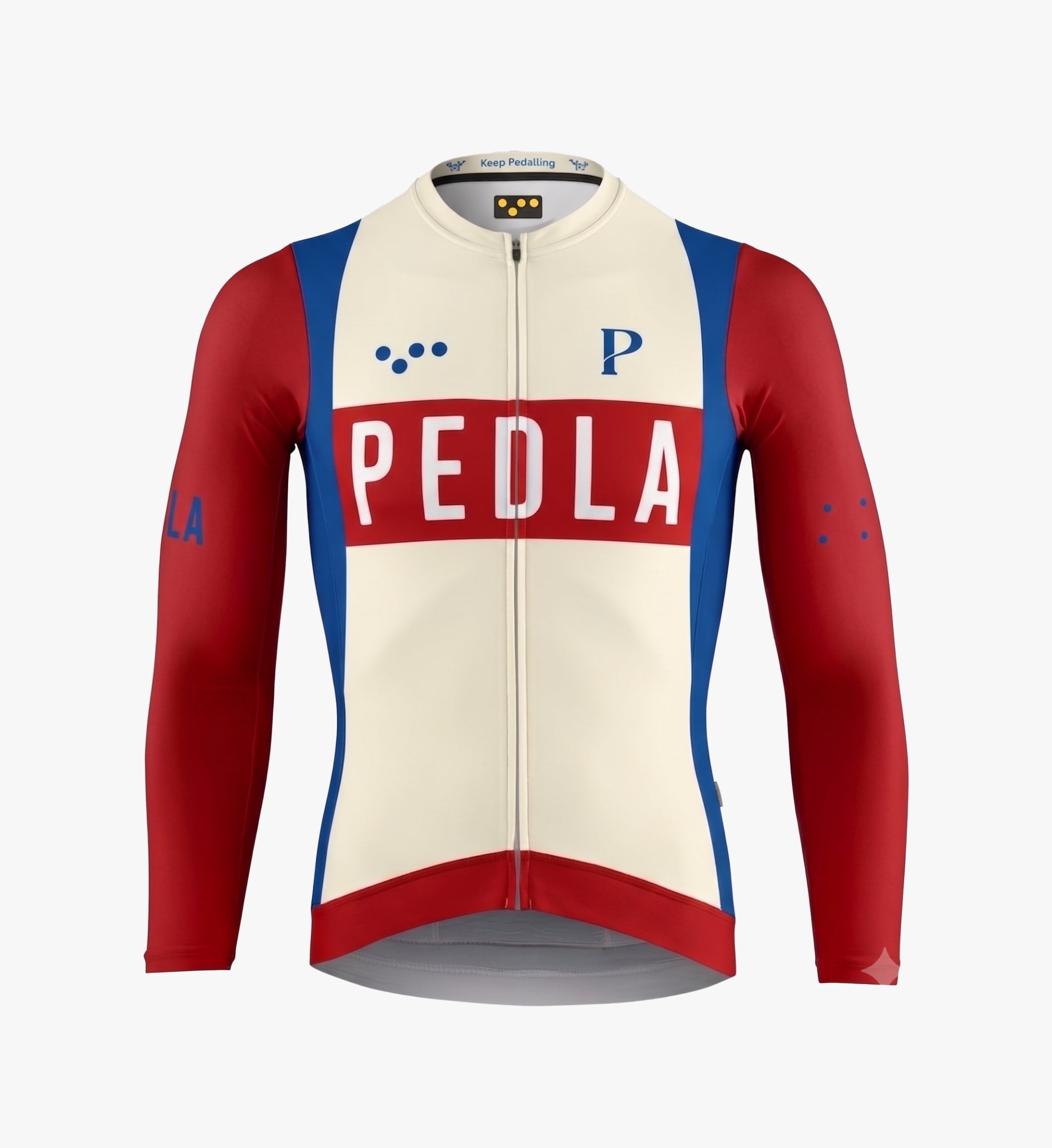 Pedla 薄長袖車衣 Heritage Classic LS Jersey Vintage Red 男款 復古紅白