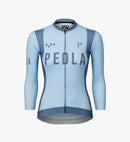 Pedla 薄長袖車衣 Heritage Classic LS Jersey Vintage Pastel Blue 女款 復古粉藍