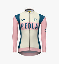 Pedla 薄長袖車衣 Heritage Classic LS Jersey Vintage White 女款 復古粉白
