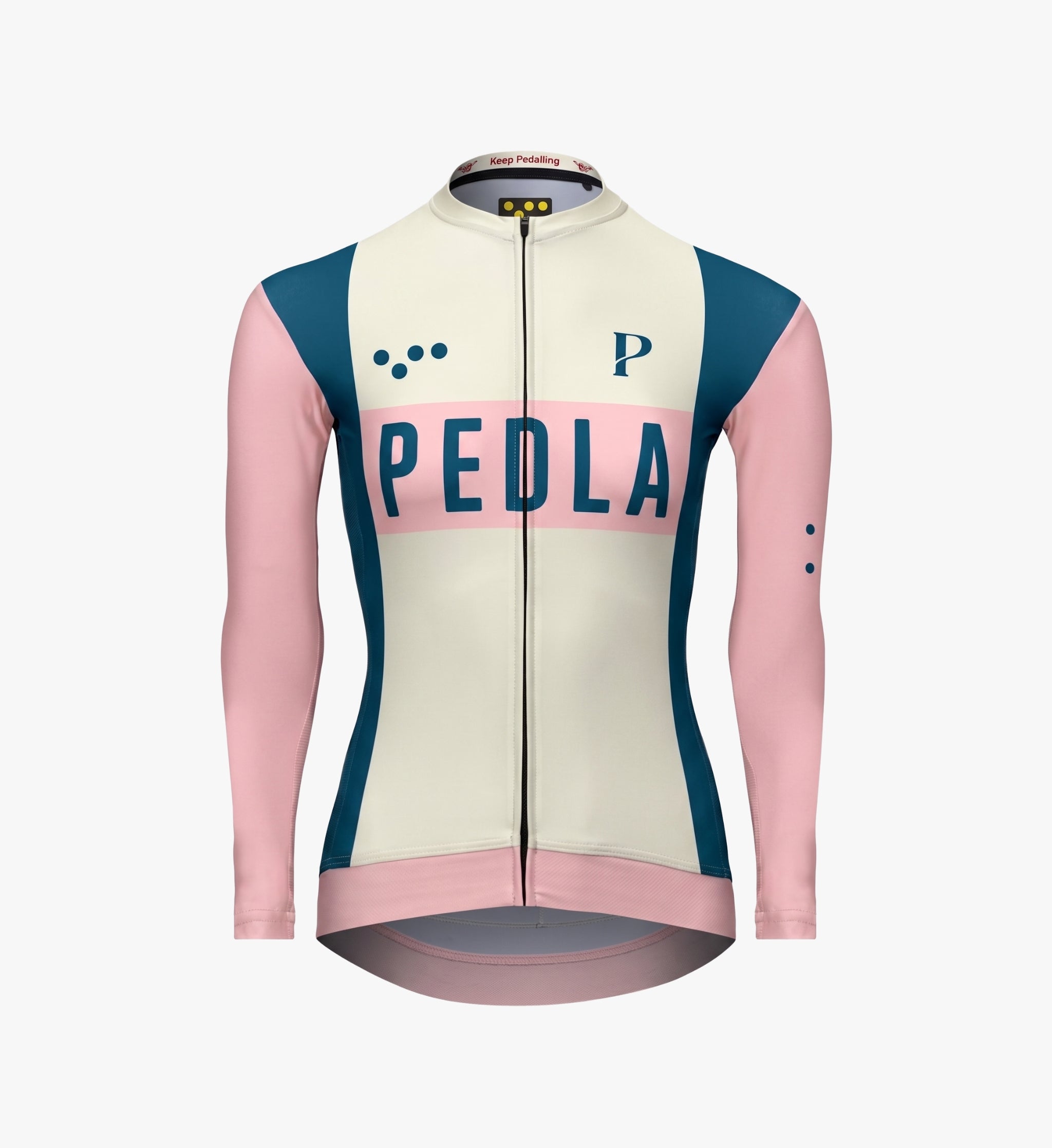 Pedla 薄長袖車衣 Heritage Classic LS Jersey Vintage White 女款 復古粉白